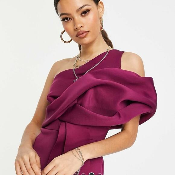 ASOS Purple Strapless Mini Dress - Picture 2 of 4